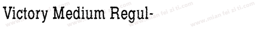 Victory Medium Regul字体转换